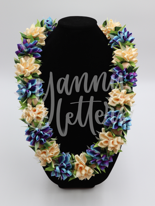Blue Dendobrium Lei | Aloha Collection